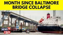 Baltimore Bridge | First Ship Passes Through New Channel After Baltimore Bridge Collapse | N18V