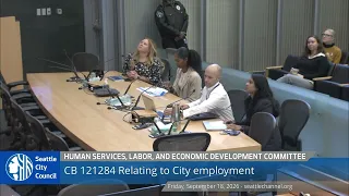 Human Services, Labor, and Economic Development Committee 9/18/2026