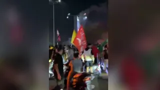 Angry protests in the Lebanese streets following the announcement of a signed agreement between L...
