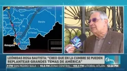 “Creo que en la Cumbre se pueden replantear grandes temas de América”, Leónidas Rosa Bautista. “Creo que en la Cumbre se pueden replantear grandes temas de América”, Leónidas Rosa Bautista.
