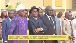 Prise de contact du président DJOGBÉNOU avec les fonctionnaires parlementaires