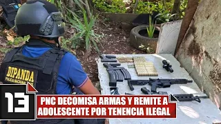 PNC seizes weapons and refers teenager for illegal possession