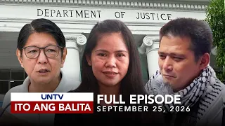 UNTV: Ito Ang Balita | September 25, 2026