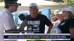 Jubilados alcanzaron las 100 rondas y casi dos años de reclamos en la plaza San Martín