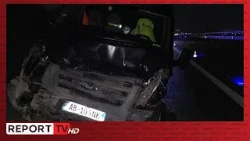 Aksident rrugor në bypass-in e Fierit, furgoni godet nga pas një mjet tjetër,s'ka persona të lënduar