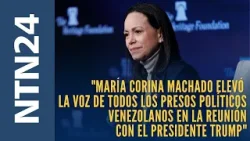 "María Corina Machado elevó la voz de todos los presos políticos en la reunión con Trump"