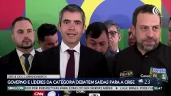 Governo e líderes da categoria debatem saídas para crise com caminhoneiros