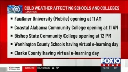 Weather impacts area schools for Jan. 26