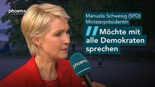 Manuela Schwesig (SPD): "Möchte mit alle Demokraten sprechen | #landtagswahl Mecklenburg-Vorpommern