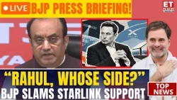 Sudhanshu Trivedi Questions Rahul Gandhi’s Support For Elon Musk’s Starlink | Breaking News