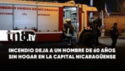 Zapatero queda a la intemperie tras incendio en su cuarto en un barrio de Managua