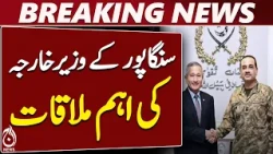 Pakistan Singapore Relations | Asim Munir | Singapore Foreign Minister - Aaj News