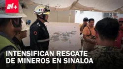 Rescatistas redoblan esfuerzos para liberar a trabajadores atrapados en Mina Santa Fe, en Sinaloa Rescatistas redoblan esfuerzos para liberar a trabajadores atrapados en Mina Santa Fe, en Sinaloa