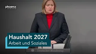 Bundestagsdebatte zum Haushalt für Arbeit und Soziales | 11.09.26