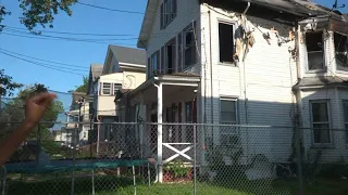 Family forced to jump from burning home in New Haven
