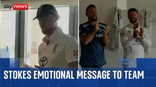Watch: Ben Stokes announces England retirement to teammates ahead of match