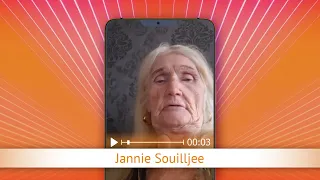 TV Oranje app videoboodschap - Jannie Souilljee