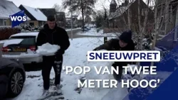 Sneeuwpret in plaats school