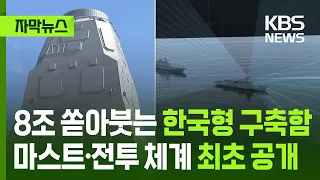 [Subtitled News] 8 Trillion Won Korean Destroyer Revealed: Integrated Mast and Combat System Unve...