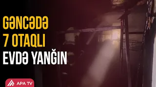 Gəncədə ikimərtəbəli evdə yanğın oldu | APA TV