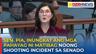 Mga pahayag ni Matibag noong kaguluhan sa Senado, inungkat ni Sen. Pia