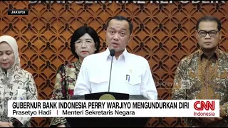 Gubernur BI Perry Warjiyo Mengundurkan Diri