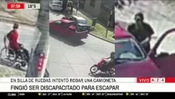 ? DETIENEN A UN LADRÓN QUE FINGÍA SER DISCAPACITADO PARA ESCAPAR DE LA POLICÍA