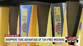 Shoppers take advantage of tax-free weekend for back to school