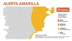 EL SMN EMITIÓ ALERTA AMARILLA POR FUERTES VIENTOS EN COMODORO Y COSTA DE CHUBUT