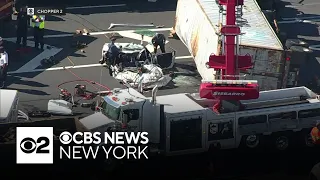 2 dead after tractor-trailer crash in Newark, New Jersey