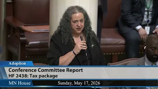 Minnesota House passes omnibus tax package, HF2438 - Part 1  5/17/26