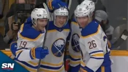 Sabres' Konsta Helenius Fires Home Point-Blank Snipe For First Career NHL Goal