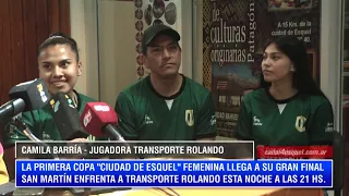 THE FIRST WOMEN'S ESQUEL CITY CUP REACHES ITS FINAL TONIGHT: SAN MARTIN VS. TRANSPORTE ROLANDO