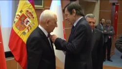 Prof. Haberal Congratulates the Ambassador at the Spanish National Day Reception