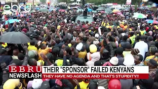 President Ruto Accuses Opposition of Backing Failed Sponsor, Calls Them Stupid. #ebrunews