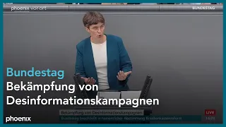 Bundestagsdebatte zur Bekämpfung von Desinformationskampagnen | 10.07.26