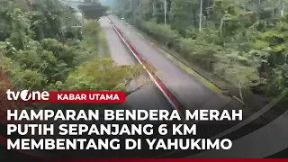 Sang Saka Merah Putih Membentang di Yahukimo Sepanjang 6 Km | Kabar Utama