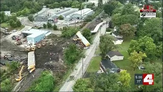 Train derails in Ferguson, causing road closures and power outages
