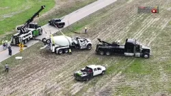 Crews respond to overturned cement truck on Hwy. KK in Cape Girardeau Co. Crews respond to overturned cement truck on Hwy. KK in Cape Girardeau Co.