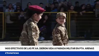 Nearly 1,400 troops participated in the Punta Arenas Military Parade