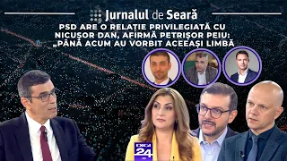 Jurnalul de seară. PSD are o relație privilegiată cu Nicușor Dan, afirmă Petrișor Peiu