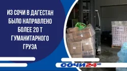 Из Сочи в Дагестан было направлено более 20 т гуманитарного груза