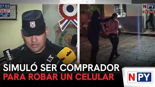 He pretended to be a buyer to steal a cell phone