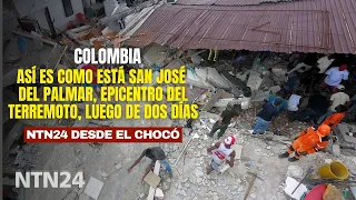 This is the state of San José del Palmar, epicenter of the earthquake in Colombia, after two days