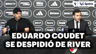 COUDET DIO UNA CONFERENCIA DE PRENSA TRAS SU RENUNCIA EN RIVER