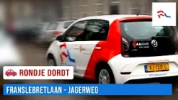 Rondje Dordt rijdt van de Frans Lebretlaan naar de De Jagerweg