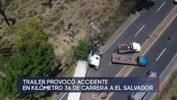 Accidente en el kilómetro 36 de ruta a El Salvador deja tres fallecidos y siete heridos