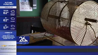 Packers fan hold meat raffle
