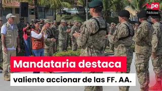 President Fujimori visits the VRAEM and honors military efforts in recent operation