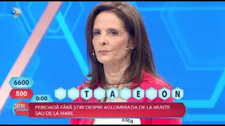 Jocul cuvintelor cu Dan Negru - Ema, la un pas sa sara de 7000 de lei! Ultimul cuvant nu a ajutat-o!